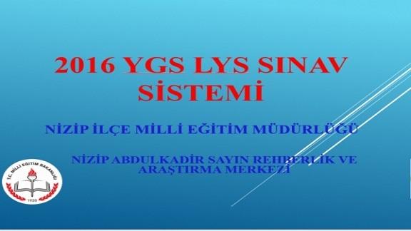 YGS-LYS SINAV BİLGİLENDİRME SUNUSU