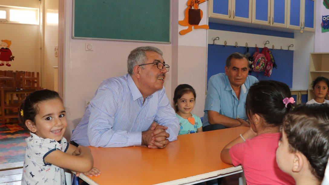 İlçe Milli Eğitim Müdürümüz Cengiz GÜNDEŞ Tarafından Tekel İlkokulu Yaz Anaokulu Sınıfları Ziyaret Edildi