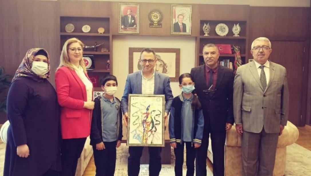 Bilal Saide Marufoğlu İlkokulu Öğetmen ve Öğrencileri İlçe Kaymakamımız Sayın Oğuz Alp ÇAĞLAR'ı Ziyaret Etti